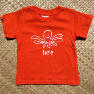 orange Hee (octopus) kid's t-shirt