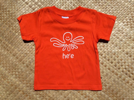 orange Hee (octopus) kid's t-shirt