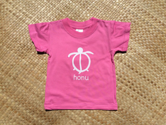 Pink Honu (sea turtle) kid's t-shirt