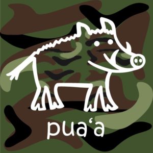 Pua‘a (wild boar) T-shirt design